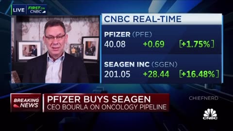 Pfizer CEO Albert Bourla Announces Acquisition of Cancer Treatment Biotech Seagen For $43 Billion