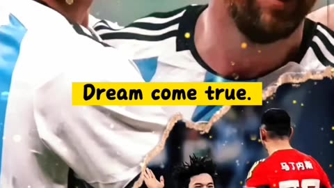 A Chinese boy hug Leone Messi dream comes true🥲😘🫂