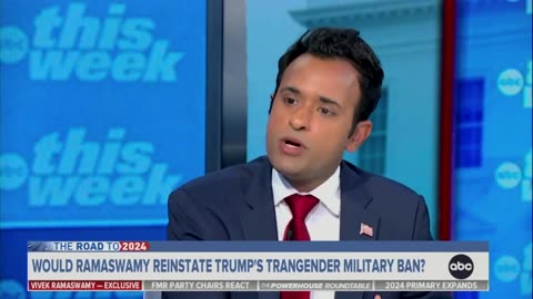 2024 presidential hopeful Vivek Ramaswamy says he won’t ban transgender military members