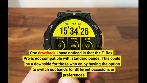 Amazfit T-Rex Pro Smart Watch for Men Rugged Outdoor GPS Fitness Watch, 15 Military Standard Certifi