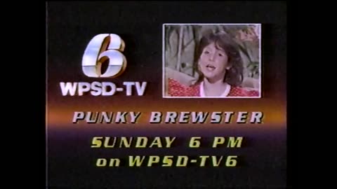 February 24, 1986 - WPSD Peducah Promos for 'Punky Brewster' & 'Chance of a Lifetime'