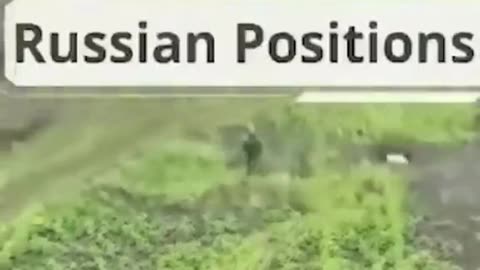 Hide and Seek of Russian Soldier while Ukrainian Drone is in air