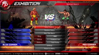 MATCH 136 HULK HOGAN VS RICK RUDE WITH COMMENTARY