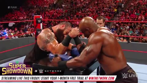 Braun Strowman vs. Bobby Lashley - Arm Wrestling Match