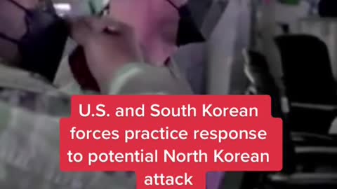 U.S. and South Korean forces practice response to potential North Korean attack