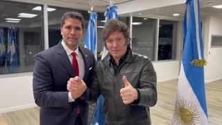 President Javier Milei meets with producer of The Sound of Freedom