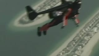 Jetpack wearing men soar over Dubai