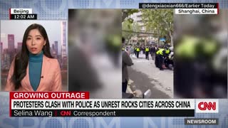 CNN reporter calls moment during historic China protests 'shocking'