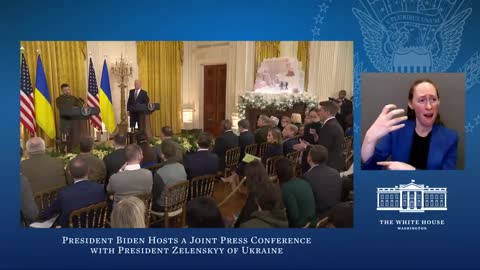 President Biden Hosts a Joint Press Conference with President Volodymyr Zelenskyy of Ukraine