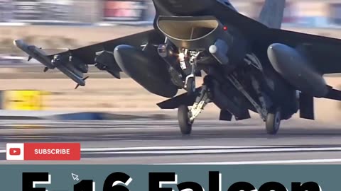 F-16 Falcon landing and takeoff