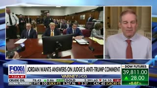 Rep Jim Jordan demands answers on judge’s anti-Trump comment.