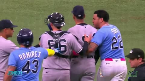 "Double Trouble: Yankees and Rays Benches Clear Twice