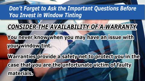 The Things to Know Before You Invest in Window Tinting