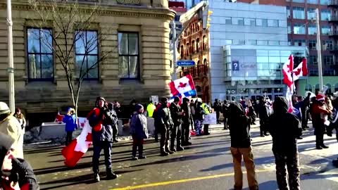 'Freedom convoy' protesters dance in Ottawa