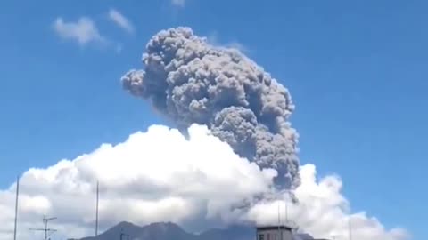 New eruption reported of the Sakurajima volcano in Kyushu, Japan