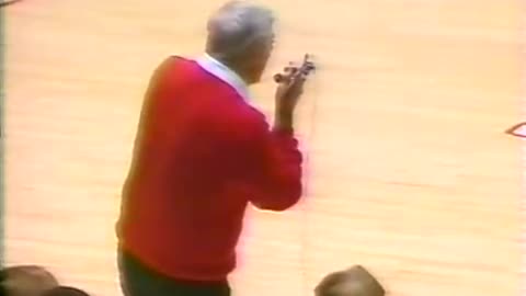 January 21, 1989 - Coach Bob Knight Calms Disruptive Indiana University Basketball Fans