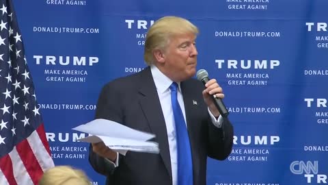 Donald Trump cracks jokes on the campaign trail