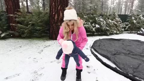 Our Daughters First Time in Snow