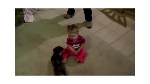COMPILATION BABIES PLAYING WITH PUPPIES