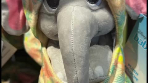 Walt Disney World Animal Kingdom Baby Elephant in a Hoodie Pouch Blanket #shorts #plushdoll