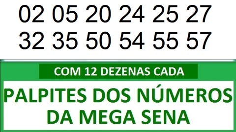 #PALPITES DOS NÚMEROS DA MEGA SENA COM 12 DEZENAS 4y 4z 40 41 42 43 44 45 46 47 48 49