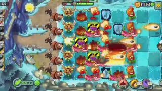 Plants vs Zombies 2 Frostbite Caves - Day 27