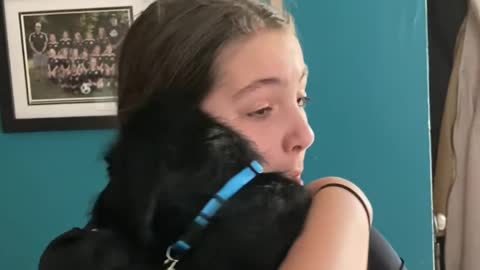 Daughter in Total Disbelief with New Puppy Surprise