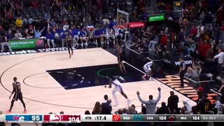 Trae Young loooong alleyoop pass to John Collins got Sixers falling like bowling pins 😂
