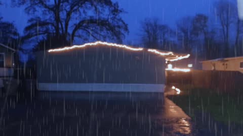 Christmas Night Rain for Sleeping Part 1 🎄 🌧️