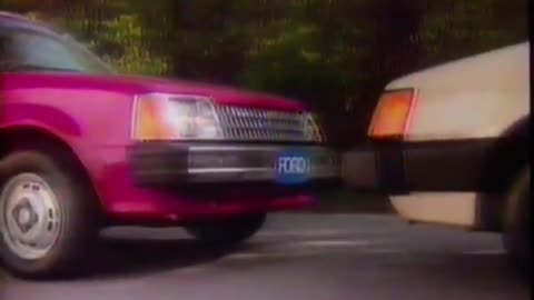 CG Memory Lane: 1985 1/2 Ford Escort commercial