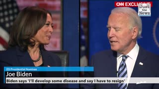 Biden says 'I'll develop some disease and say I have to resign'