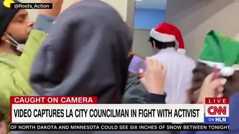 Fight caught on video at LA City Council holiday event