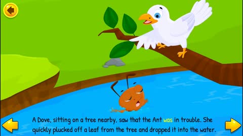 The Ant And The Dove. Interesting Kids Stories
