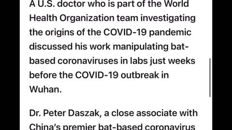 WHAT?! Wuhan Lab Eligible For US TAXPAYER MONEY !