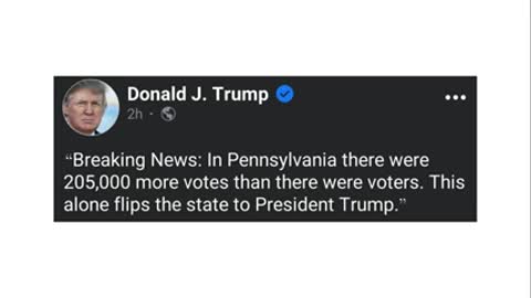 PA Had 205,000 More Votes Than Registered Voters, Per President Trump