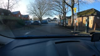 Driving in Fordingbridge. Speedlapse GoPro