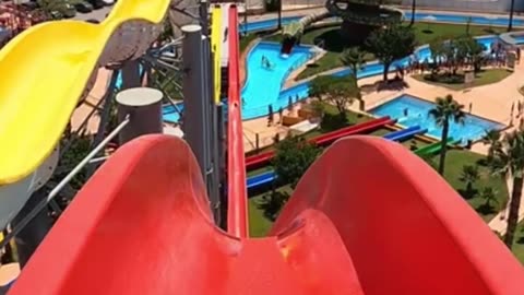 Fast Body Waterslide Ride at Aquashow Water park