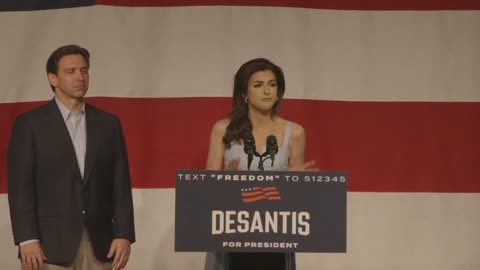 Casey DeSantis: "I can tell you, Ron DeSantis always stands up for what's right."