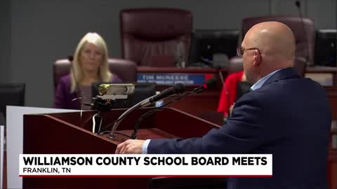 Williamson County Tennessee School Board Meeting