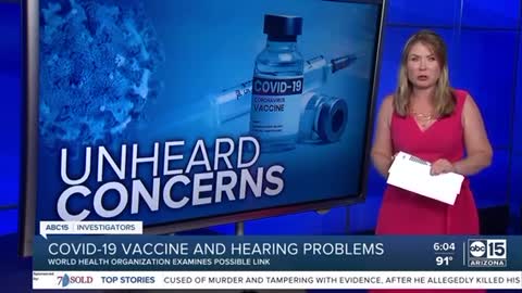 WHO finds potential link between COVID-19 vaccine and hearing issues.