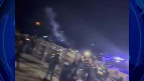 Turkish protesters try to break into a NATO military base for solidarity with Palestine