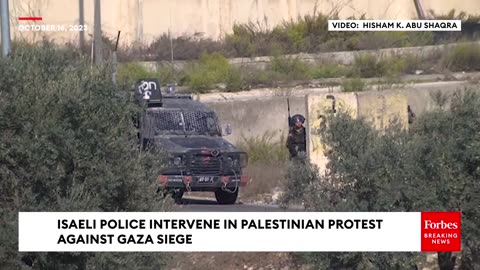 WATCH- Israel Police Intervene In Palestinian Protest Against Gaza Siege