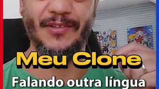 Um clone falando outra língua, usando inteligência artificial?