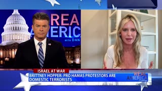 REAL AMERICA -- Dan Ball W/ Brittney Hopper, Pro-Hamas Protestors Block Traffic, 4/16/24