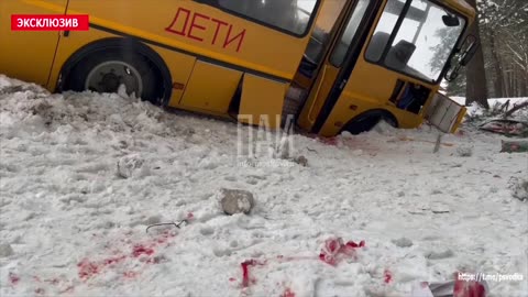 Accident with a school bus in the Pskov region / ДТП со школьным автобусом в Псковской области