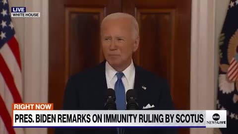 President Biden makes remarks on Supreme Court immunity ruling ABC News