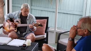 Under the Bus blues band members jam out