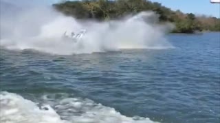 Man Wrecks on Jet Ski