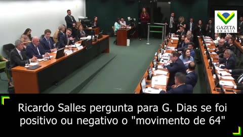 Ricardo Salles pergunta para G. Dias se foi positivo ou negativo o "movimento de 64"