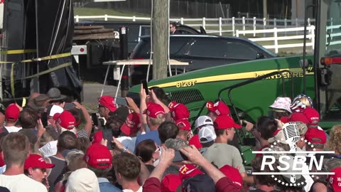 ALTERNATE ANGLE: ASSASSINATION ATTEMPT FORCES TRUMP OFF STAGE AT RALLY IN BUTLER, PA - 7/13/24